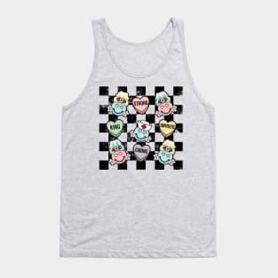 Nurse Conversation Hearts Valentine Day Appreciation Tank Top